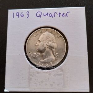 1963 Silver Quarter.